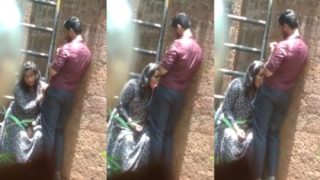 Tamil Girl giving BJ to boyfriend outdoor viral leaked hidden cam mms