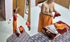 FSI Blog XXX big boobs Aunty nude dress change leaked CCTV viral video