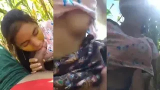 desitales2 com new sex mms Nepali teen girl outdoor fucking with lover in farm