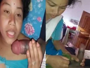 Fsiblog XXX Desi village married maid blowjob sex with young house owner