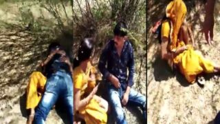 Indian MMS Sex Videos Husband caught randi wife fucking with lover in outdoors