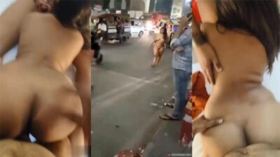 Mumbai Rich Randi Drunk Full Nude Walking on Road Go For Threesome Fucking